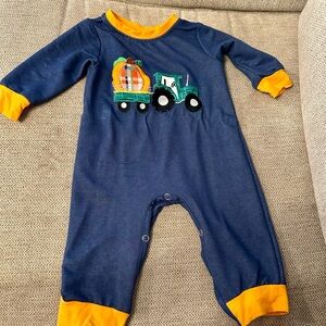 Baby boy Fall Romper